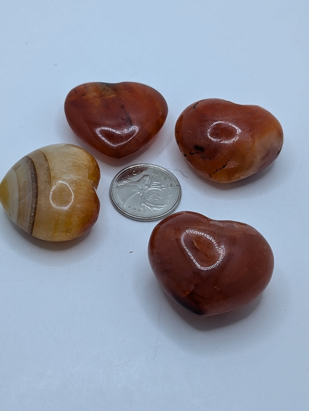 Carnelian Puffy Heart (30-40mm)