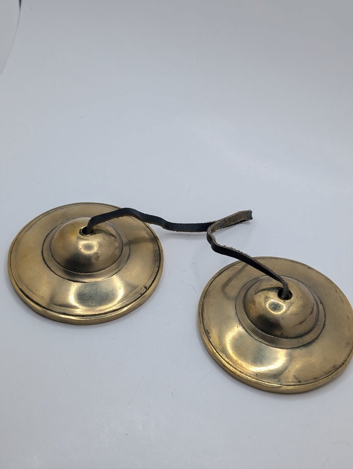 Medium Golden Tibetan Hand Tingsha Cymbals