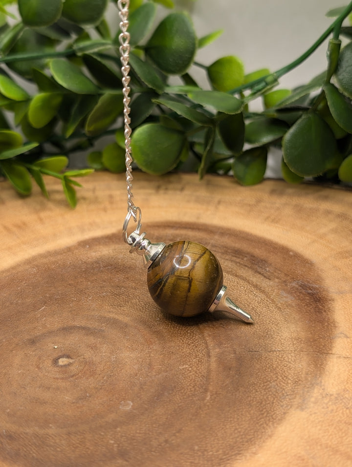 Tiger Eye Sphere Pendulum