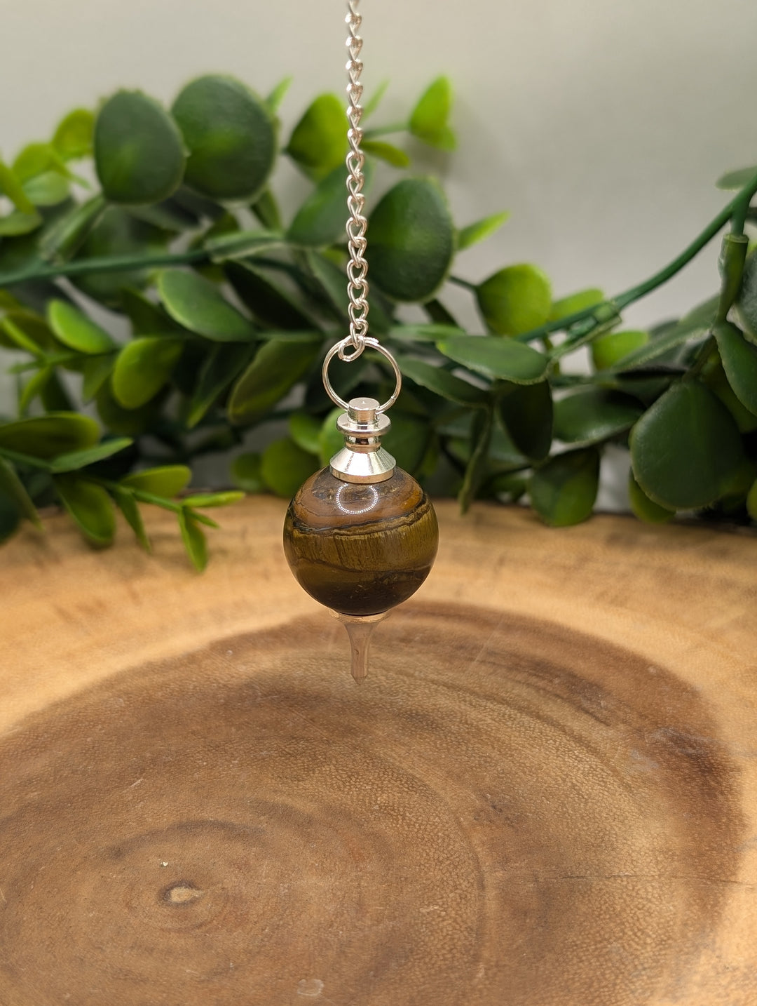 Tiger Eye Sphere Pendulum