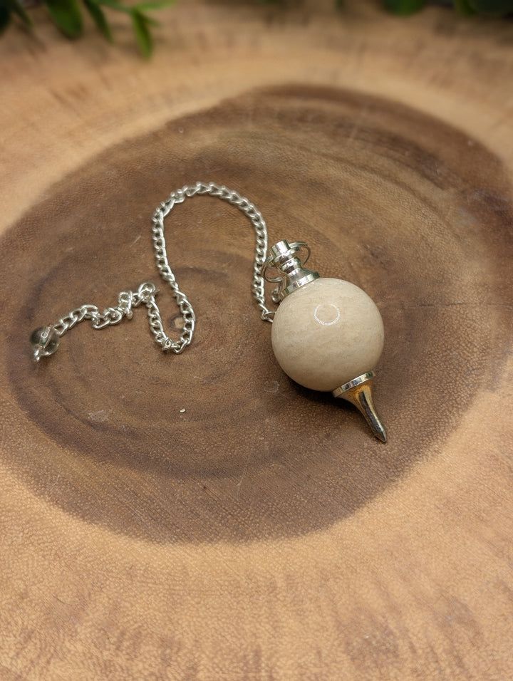 Peach Moonstone Sphere Pendulum