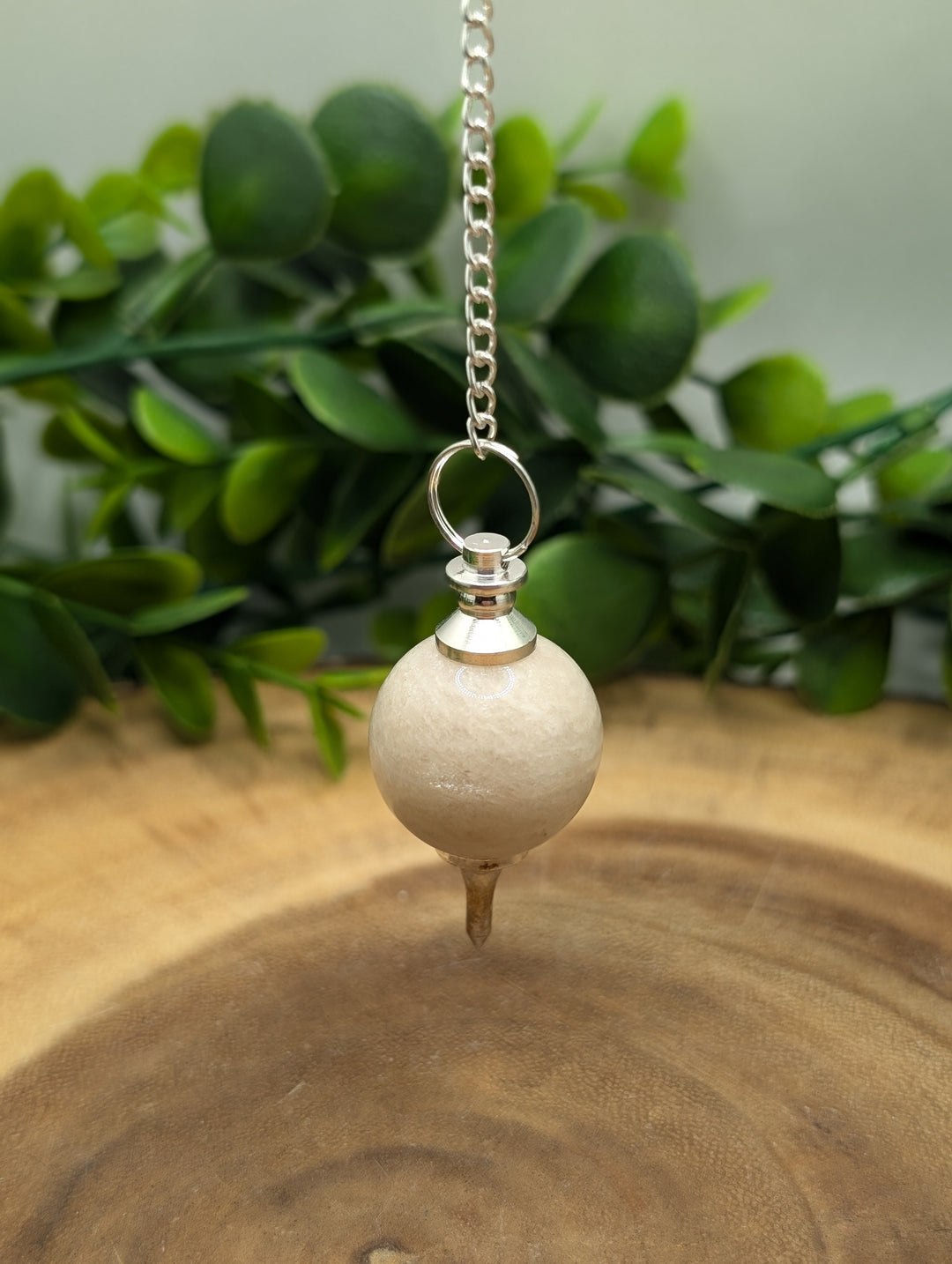 Peach Moonstone Sphere Pendulum