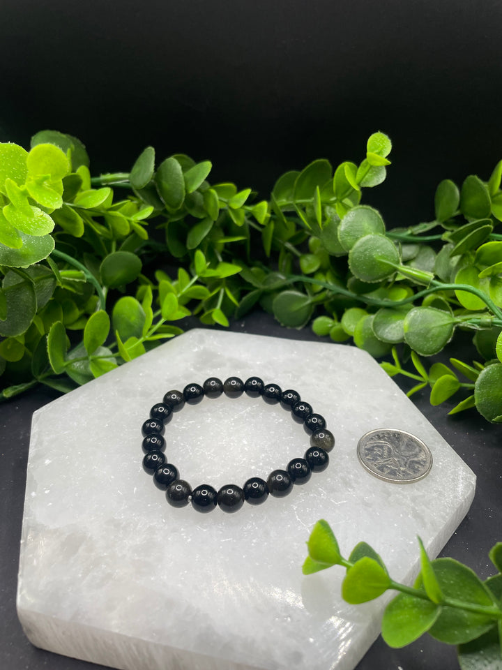 Gold Sheen Obsidian 8mm Bracelet
