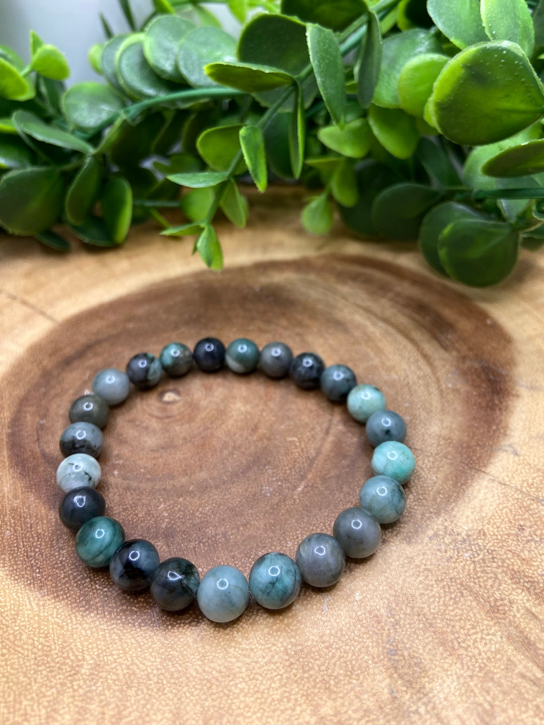 Emerald 8mm Bracelet