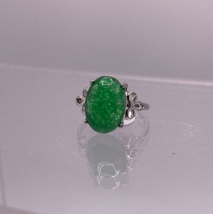 Dyed Green Gemstone Ring