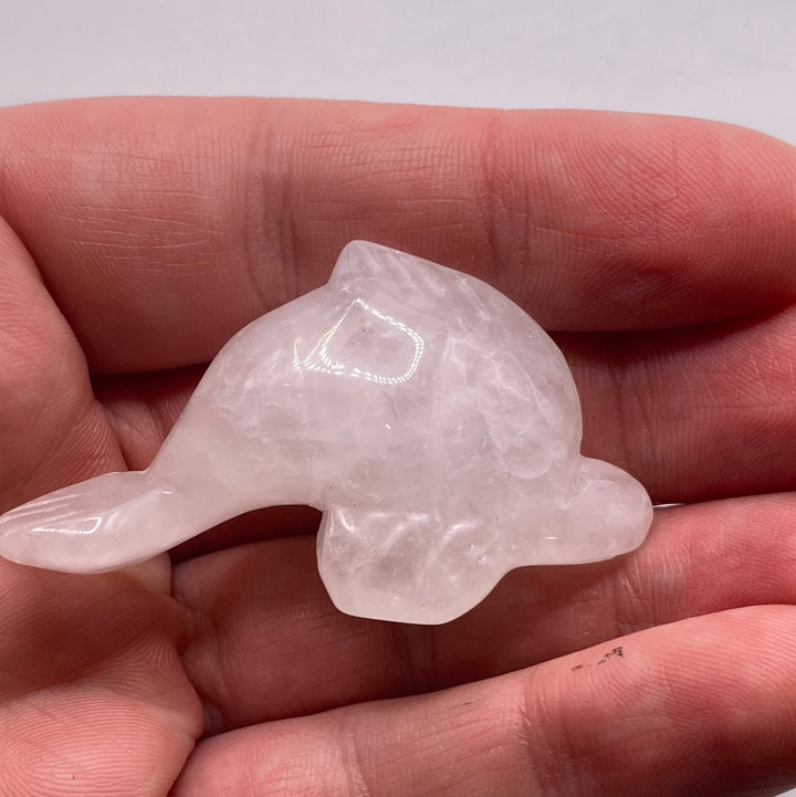 Crystal Dolphin Carving