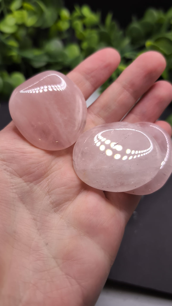 Rose Quartz Palm Stones