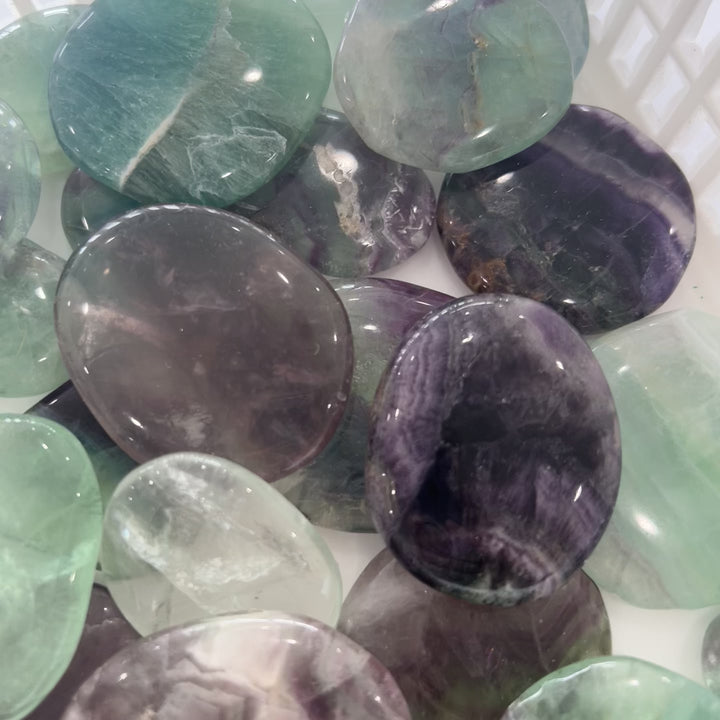 Fluorite Palm Stone