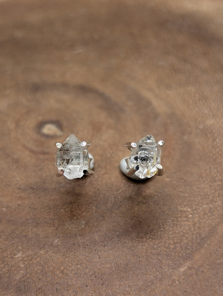 Herkimer Diamond Sterling Silver Stud Earrings