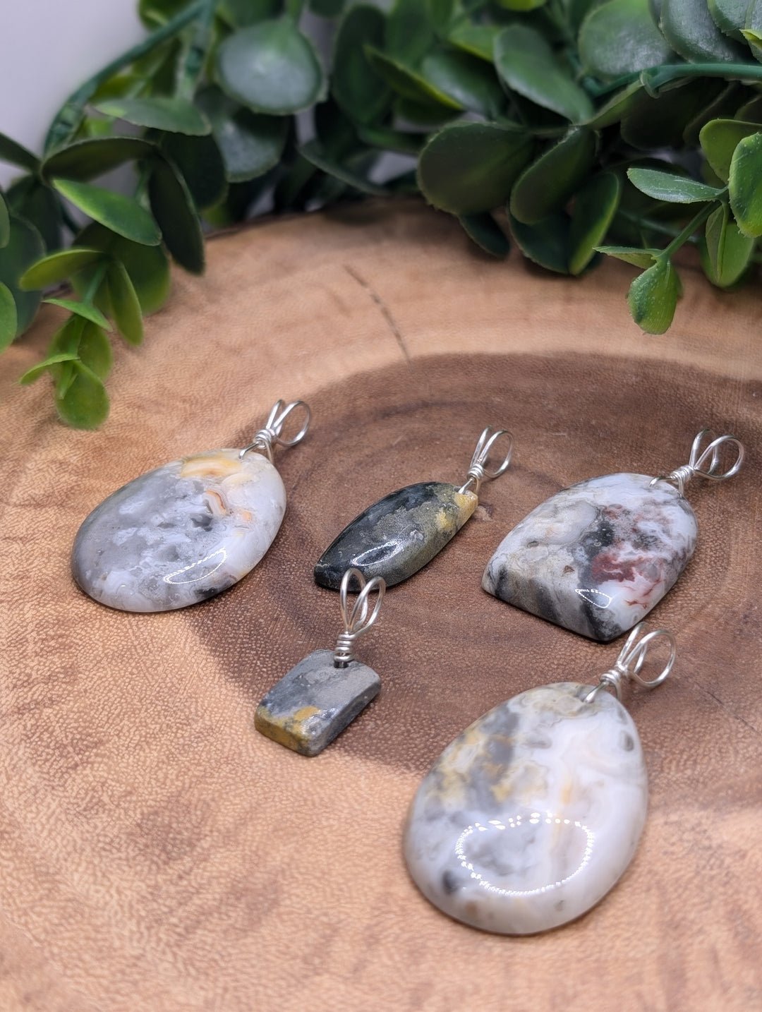 Bumble Bee Jasper Pendant