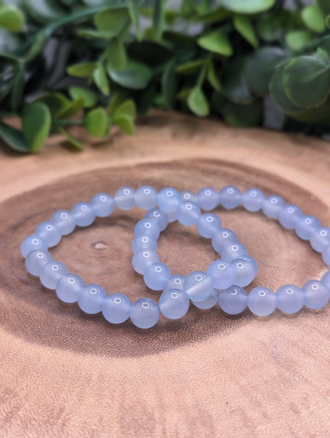 Blue Chalcedony 8mm Bracelet