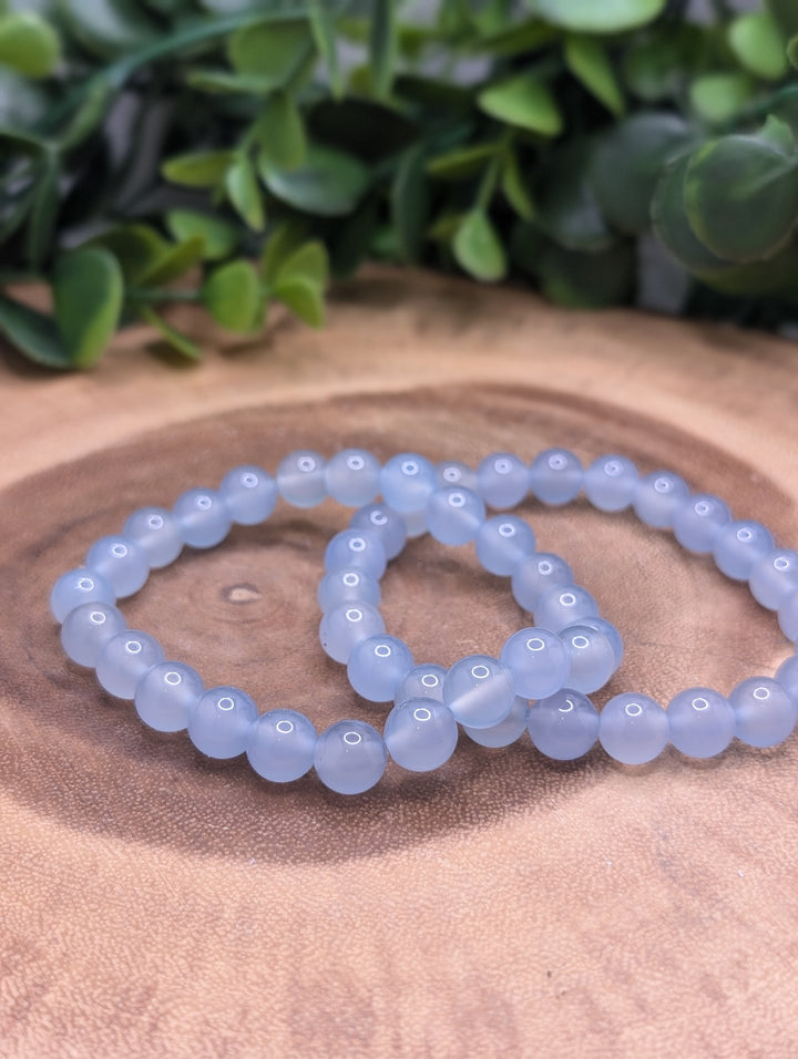 Blue Chalcedony 8mm Bracelet