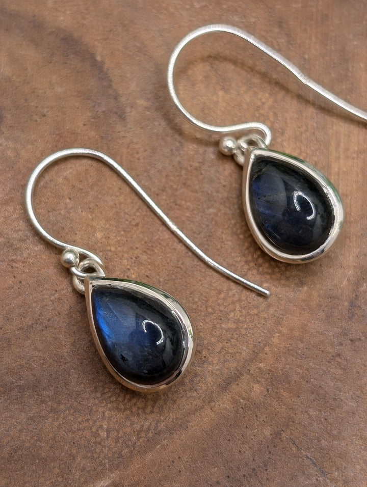 Labradorite Sterling Silver Dangle Earrings
