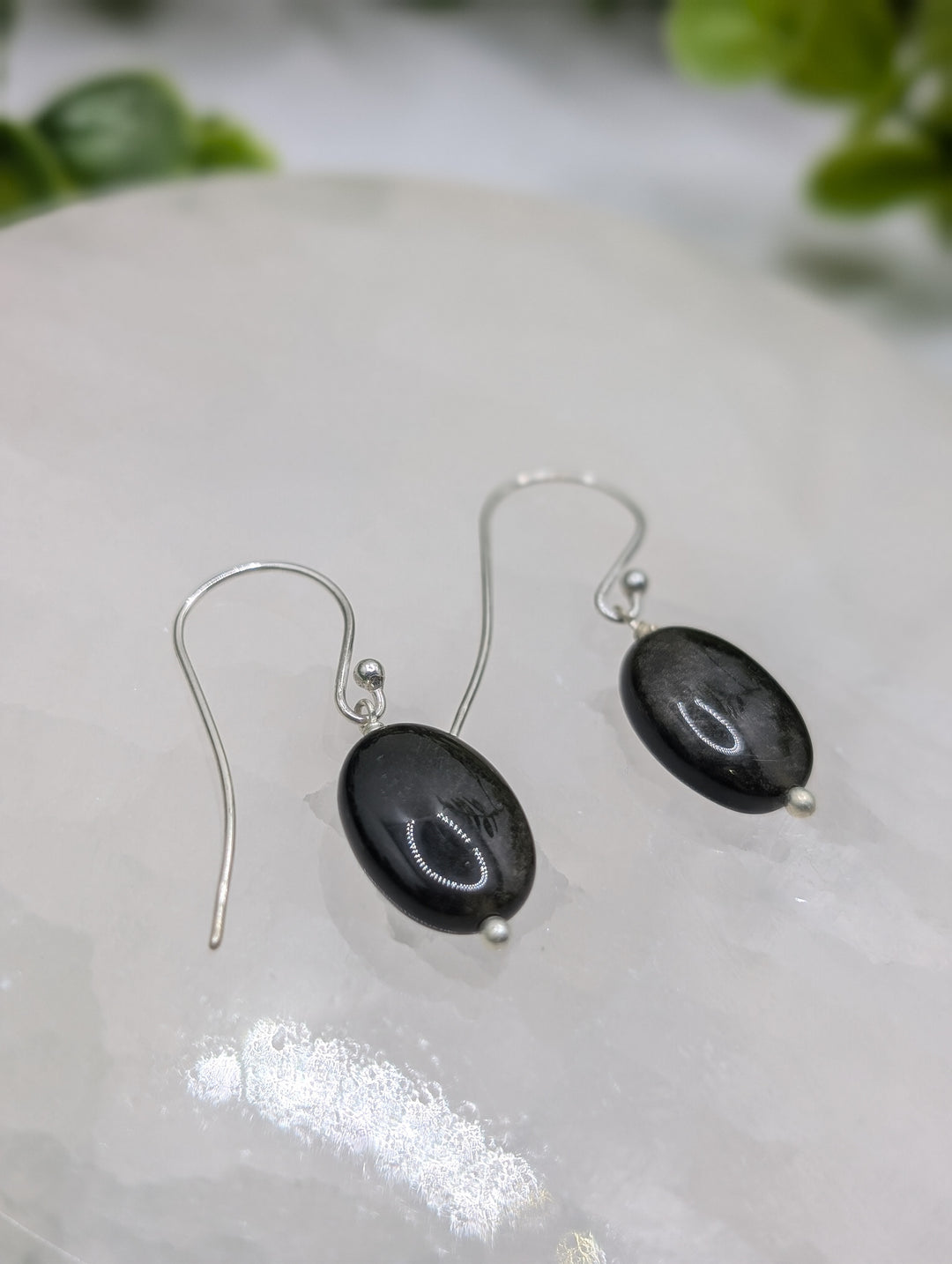 Gold Sheen Obsidian Beaded Earings