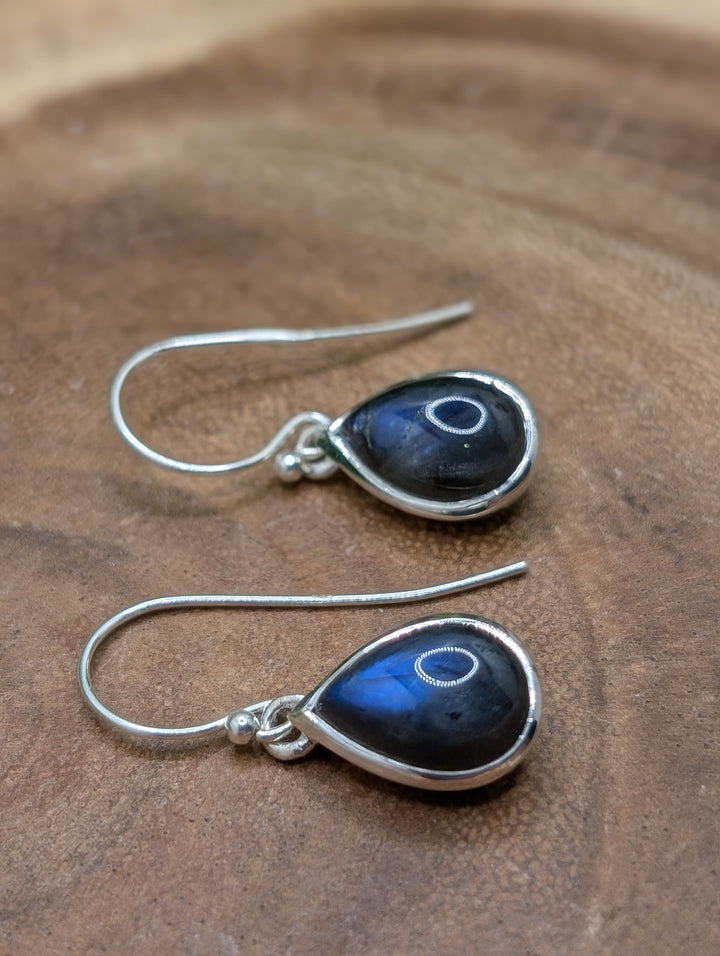 Labradorite Sterling Silver Dangle Earrings