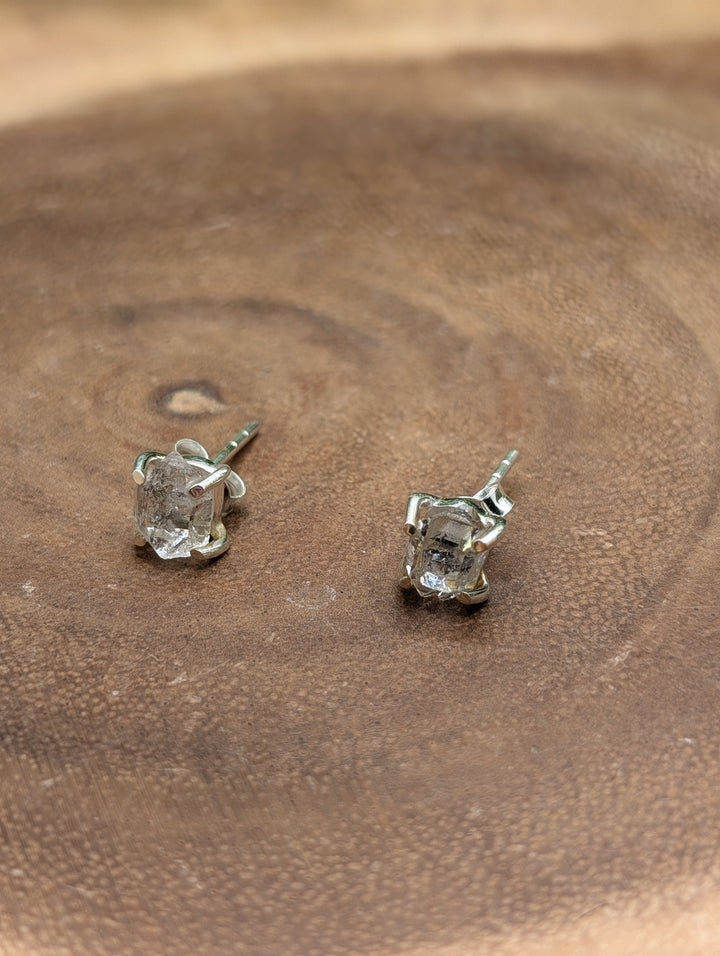 Herkimer Diamond Sterling Silver Stud Earrings