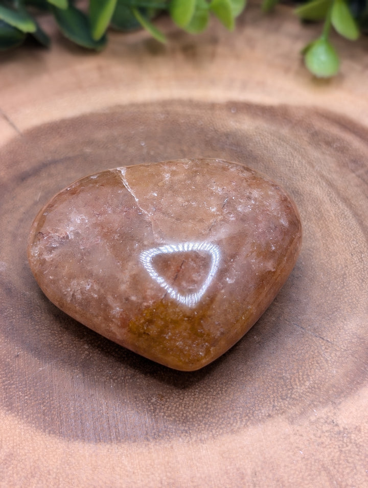 Golden Healer Quartz Heart