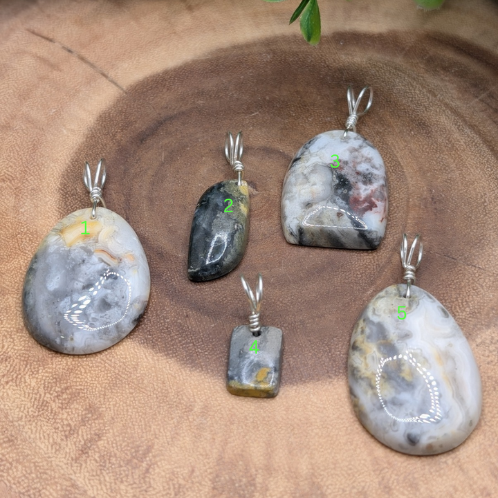 Bumble Bee Jasper Pendant