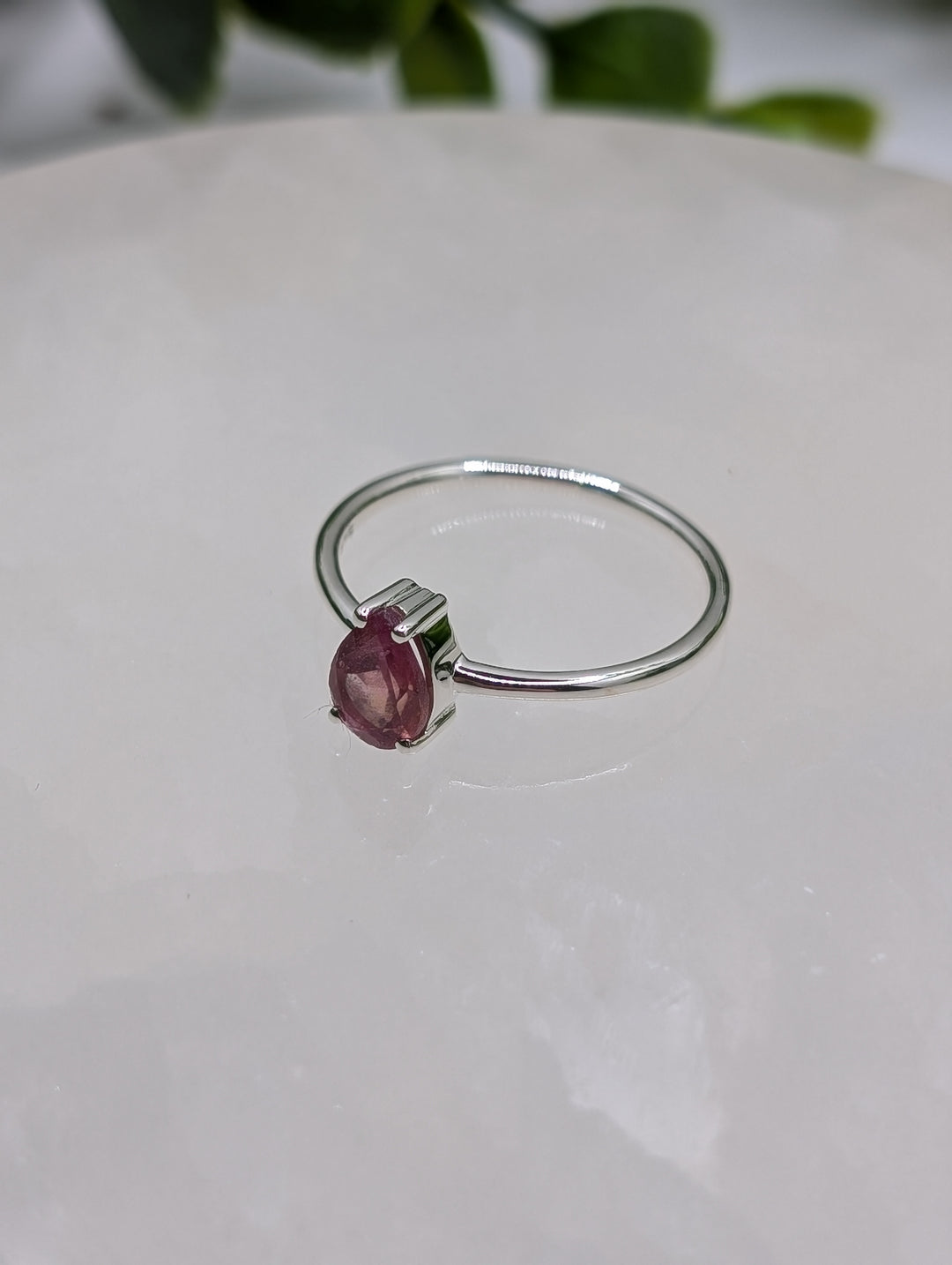 Sterling Silver Ruby Ring