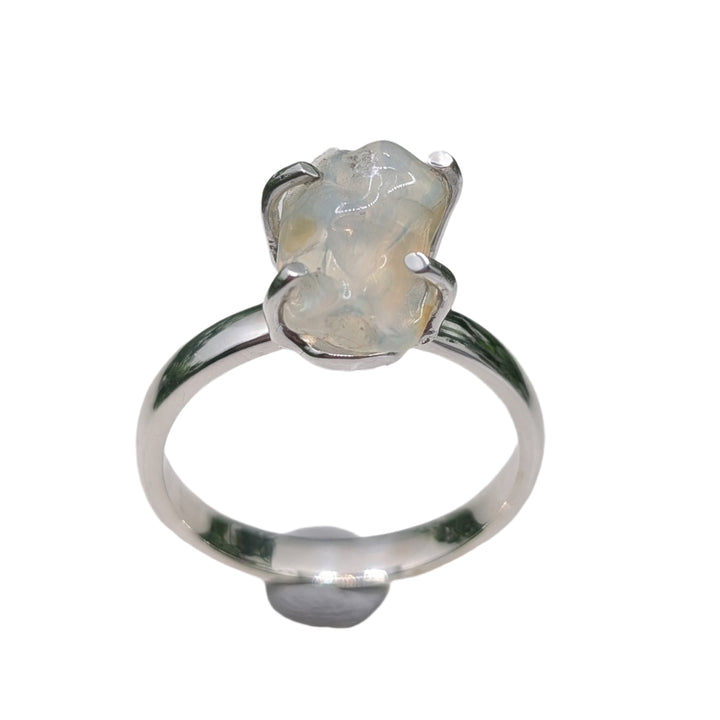 Opal Polished Nugget Sterling Silver Ring