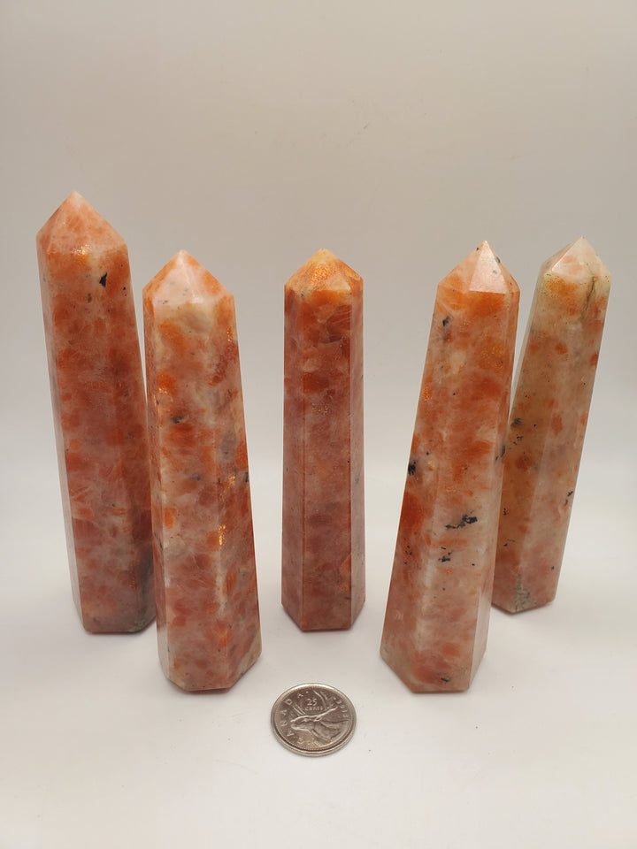 Sunstone Faceted Point