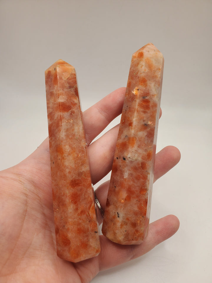 Sunstone Faceted Point