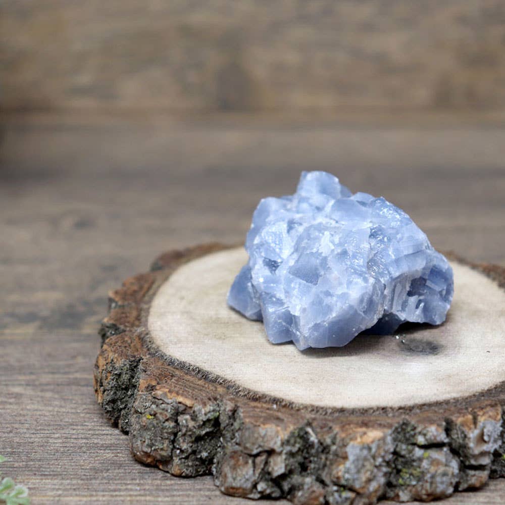 Blue Calcite Natural Rough Cut