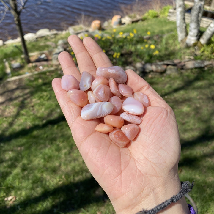 Apricot Agate Tumbled Healing Stones