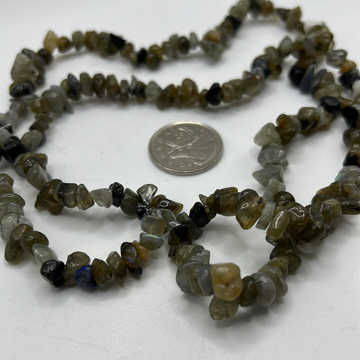 Labradorite 30” Chip Necklace