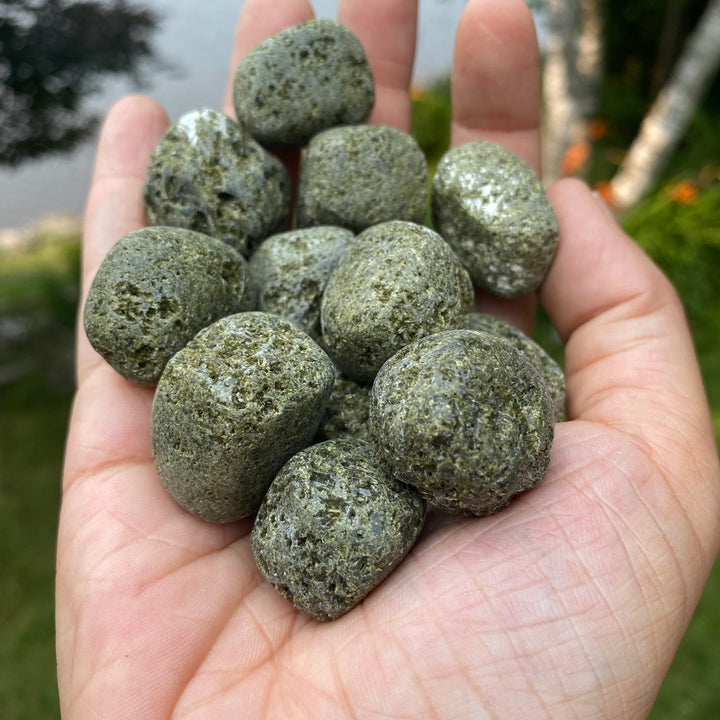 Epidote Tumbled Stone