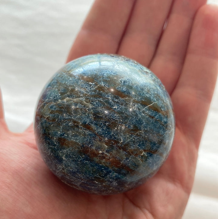 Blue Apatite Sphere (B)