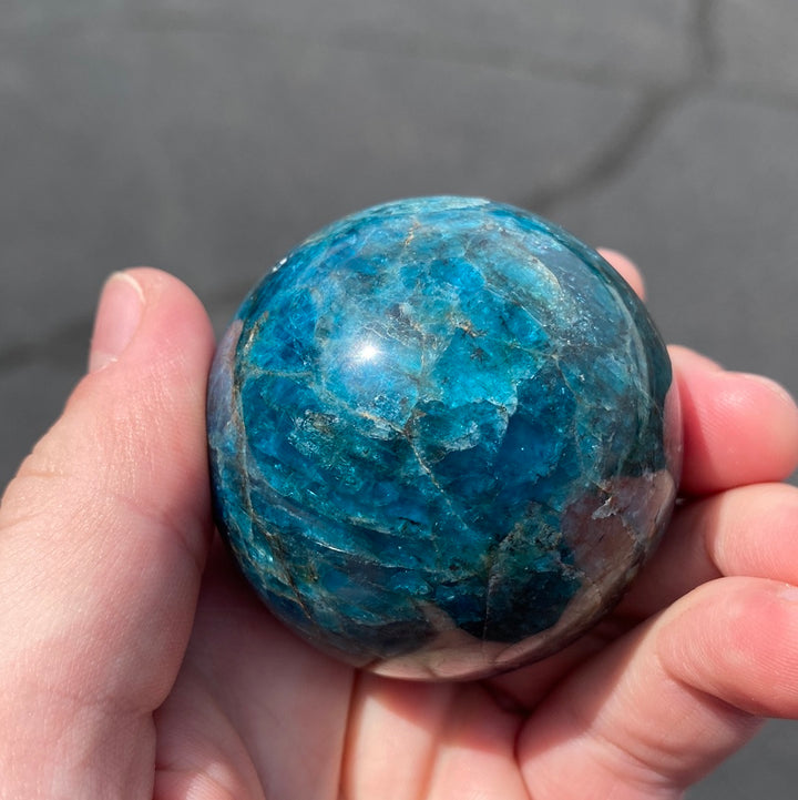 Blue Apatite Spheres