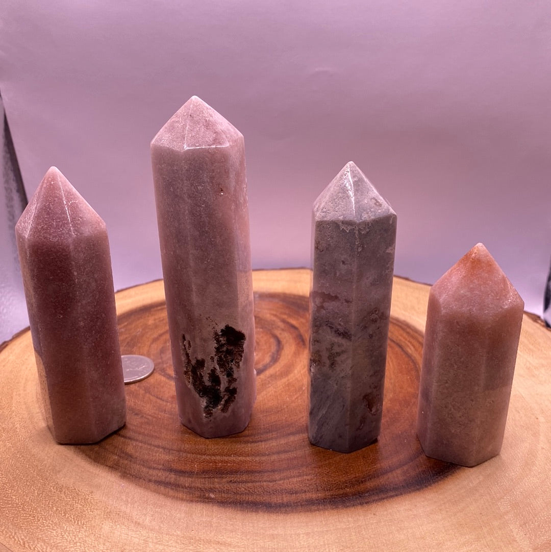 Pink Amethyst Points