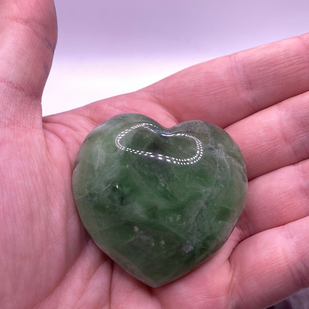 Fluorite 45mm Hearts