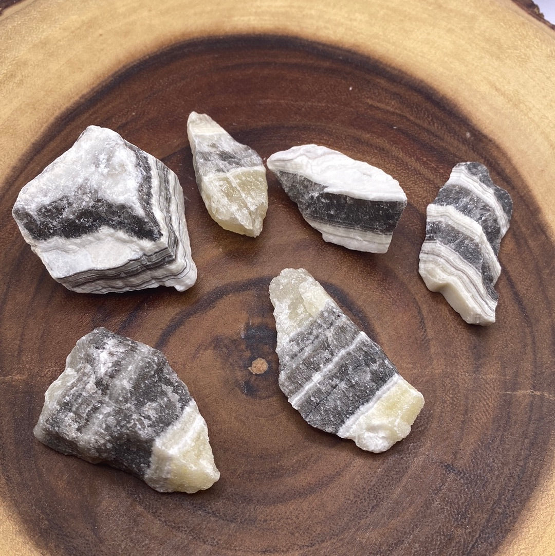 Zebra Calcite Rough Cut