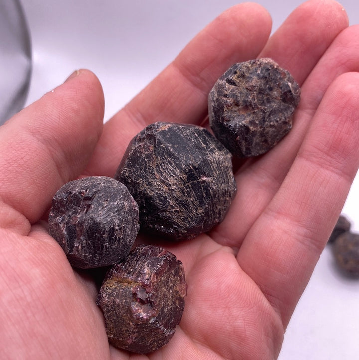 Garnet Faceted Rough Cut