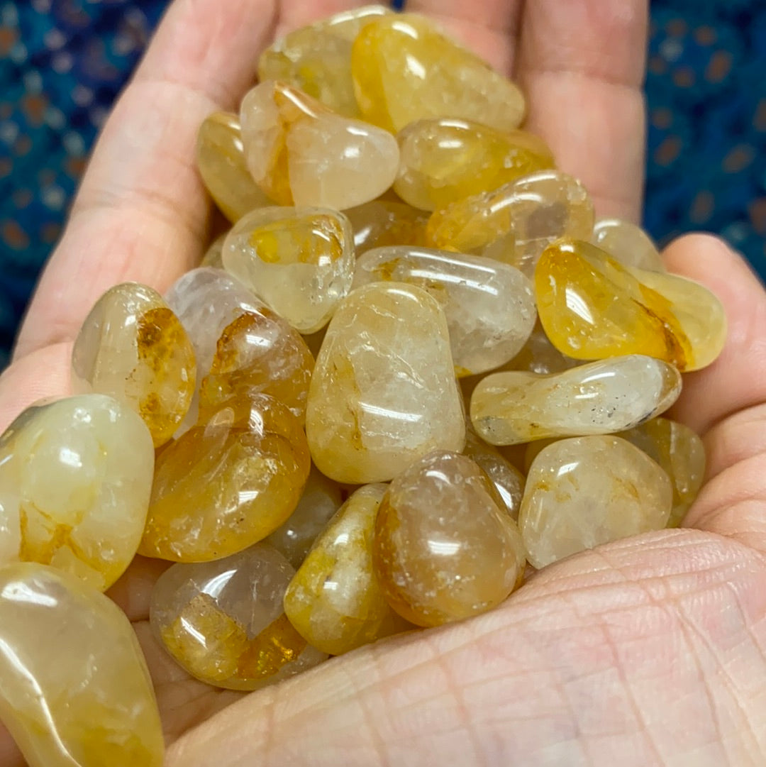 Golden Healer Inclusion Quartz Tumbled Stone