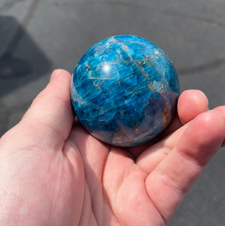 Blue Apatite Spheres