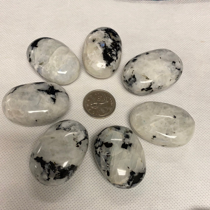Rainbow Moonstone Palm Stone (5 packs)