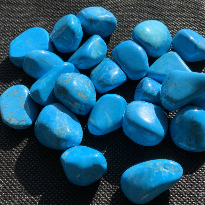 Turquoise Howlite Tumbled Healing Stones
