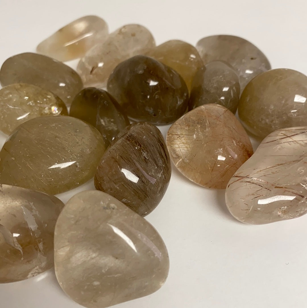 Rutilated Quartz Tumbled Stone