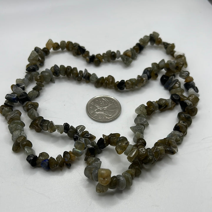 Labradorite 30” Chip Necklace