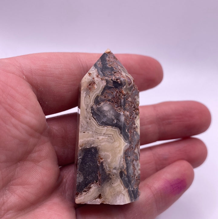 Crazy Lace Agate Polished Point