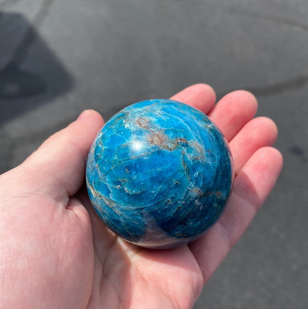 Blue Apatite Spheres