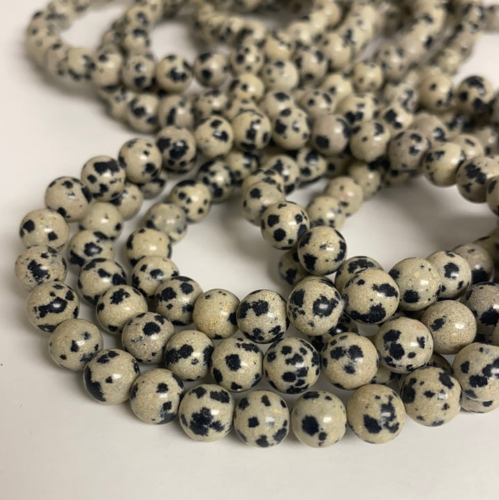 Dalmatian 8mm Jasper Bracelet