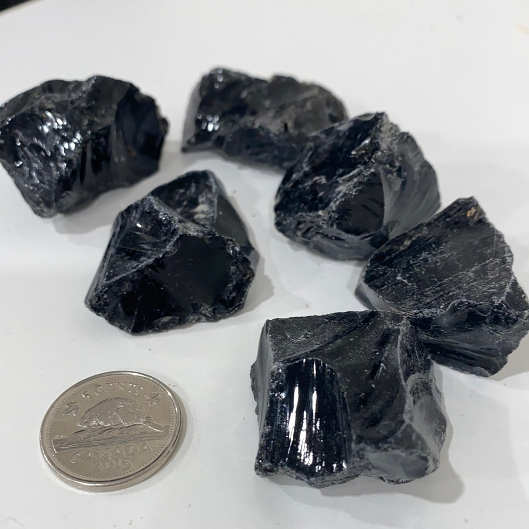 Black Obsidian Rough Cut (S)
