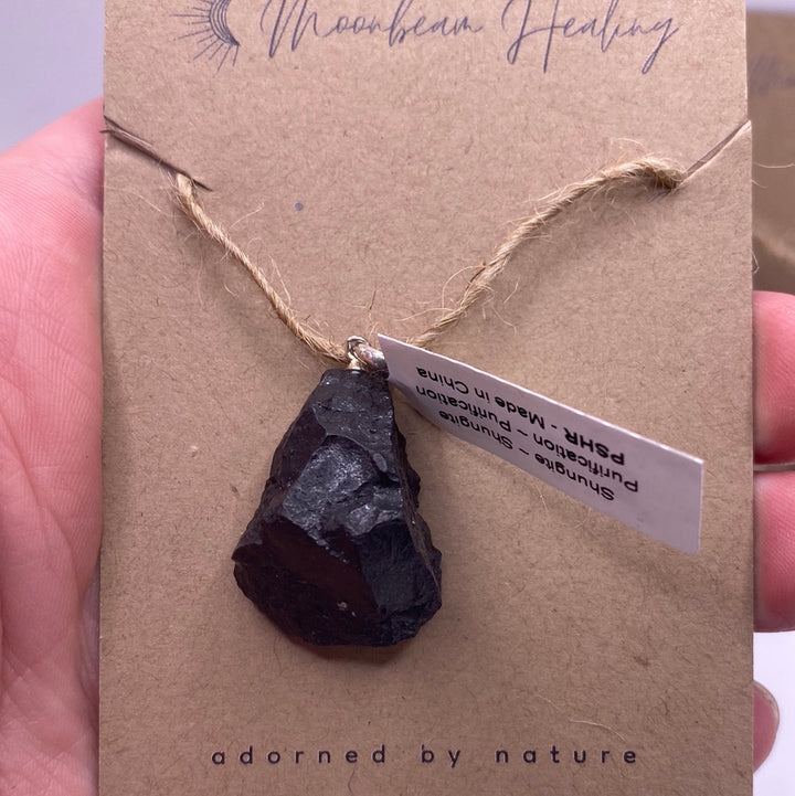 Shungite Rough Pendants
