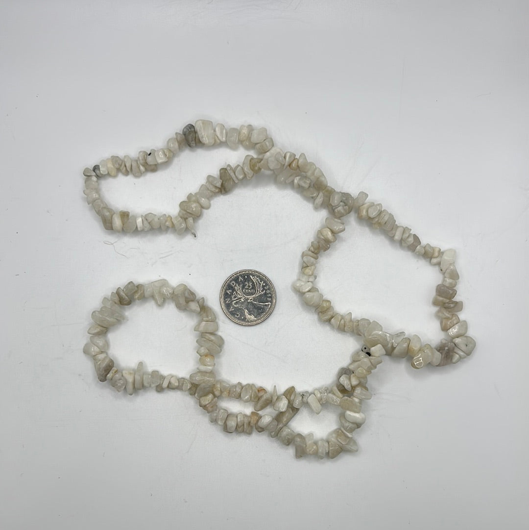 Moonstone 30” Chip Necklace