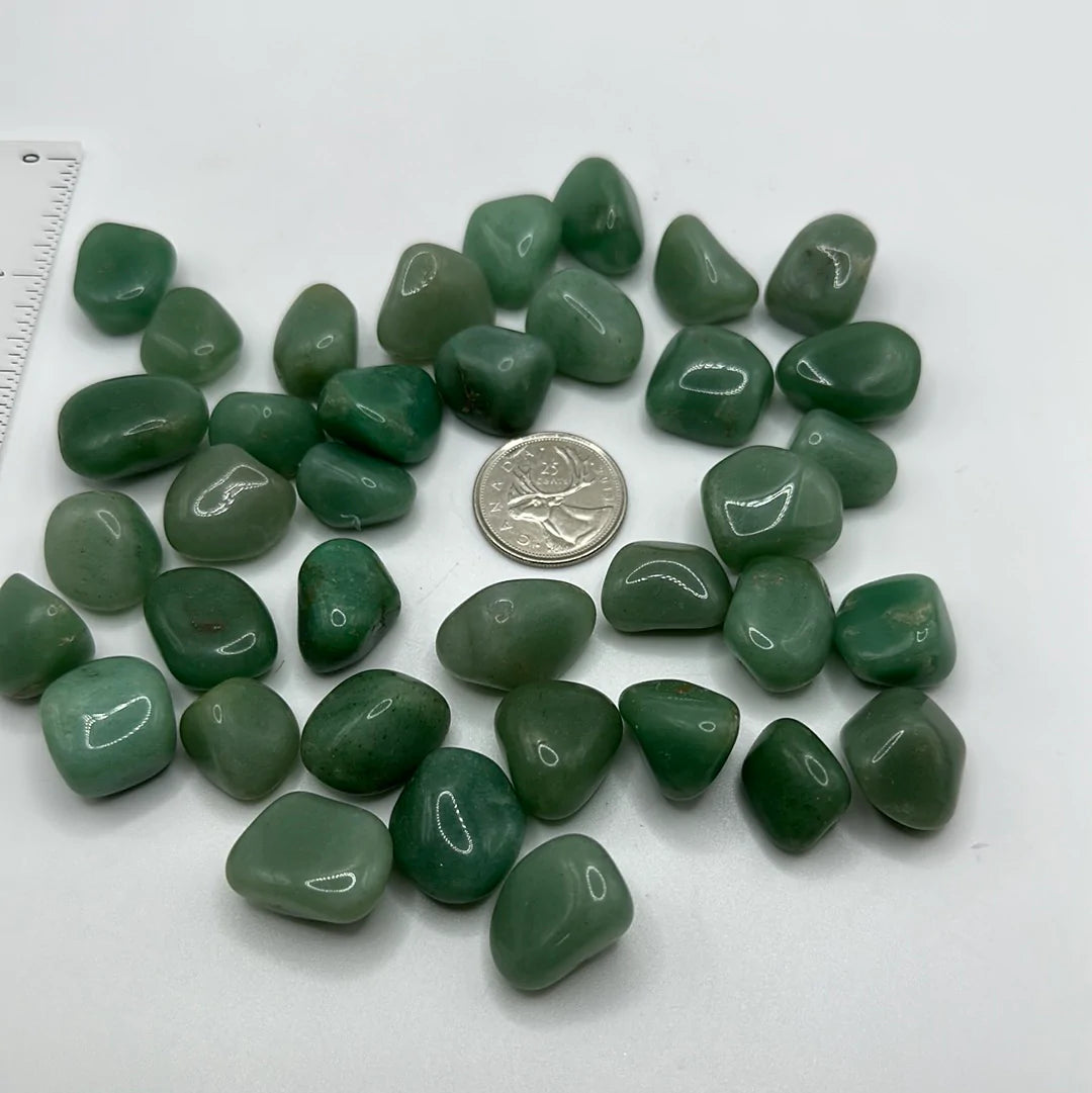 Green Aventurine Crystal Polished Stones (lb)