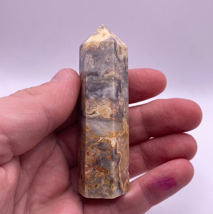 Crazy Lace Agate Polished Point